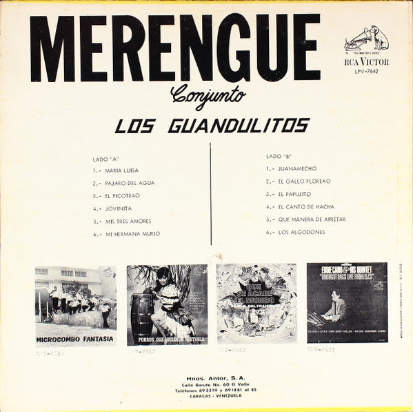 Conjunto Los Guandulitos : Merengue (LP)
