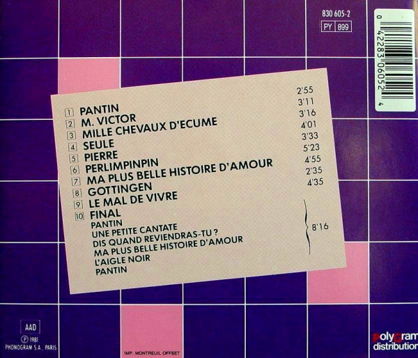 Barbara (5) : Pantin 81 (CD, Album, RE)