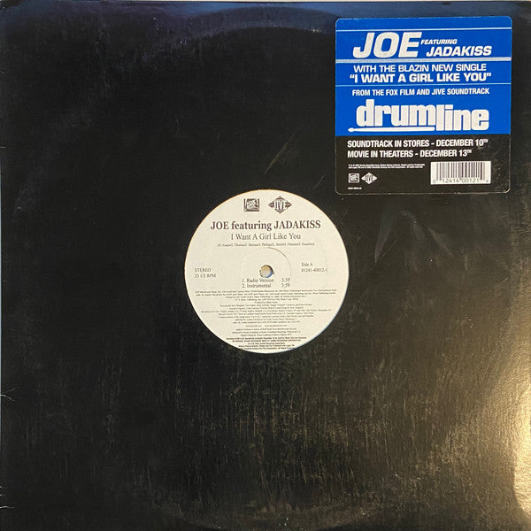 Joe Featuring Jadakiss : I Want A Girl Like You (12")