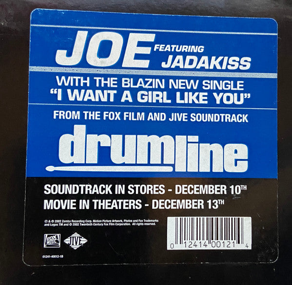 Joe Featuring Jadakiss : I Want A Girl Like You (12")