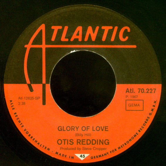 Otis Redding : Glory Of Love / I'm Coming Home (7", Single)