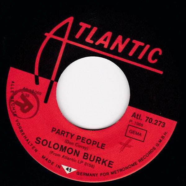 Solomon Burke : Need Your Love So Bad / Party People (7", Single)