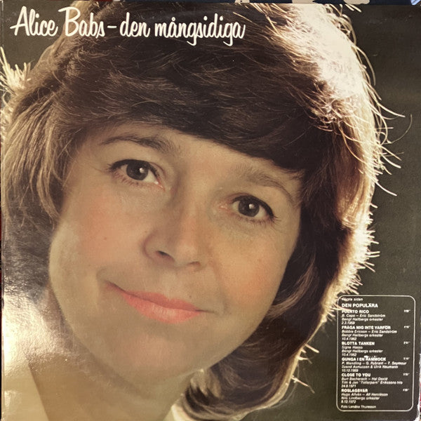 Alice Babs : Alice Babs - Den Mångsidiga (2xLP, Comp)