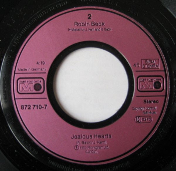 Robin Beck : Save Up All Your Tears (7", Single)