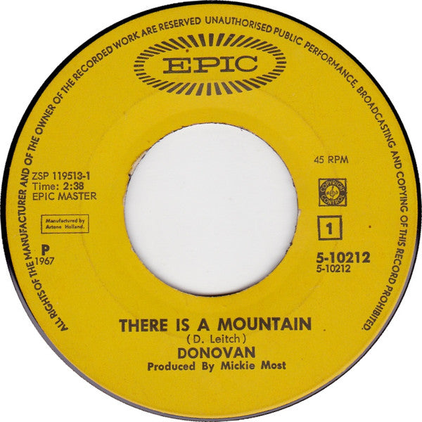 Donovan : There Is A Mountain / Sand And Foam (7", Single)