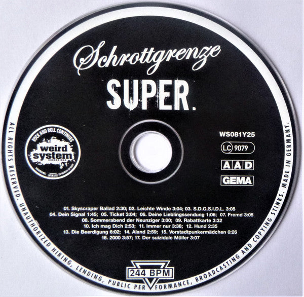 Schrottgrenze : Super (CD, Album, RE)