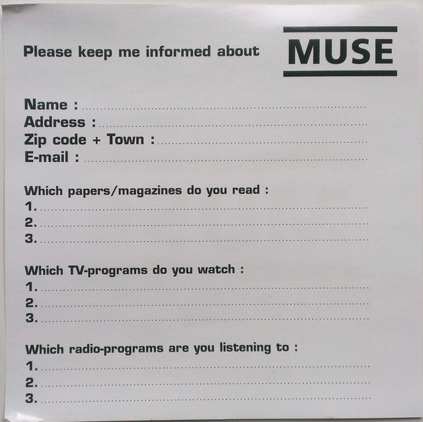 Muse : In Your World • Dead Star (CD, Maxi, Enh)