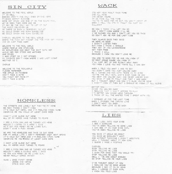 Infants Of Sin : Sin City (7", Ltd, Blu)