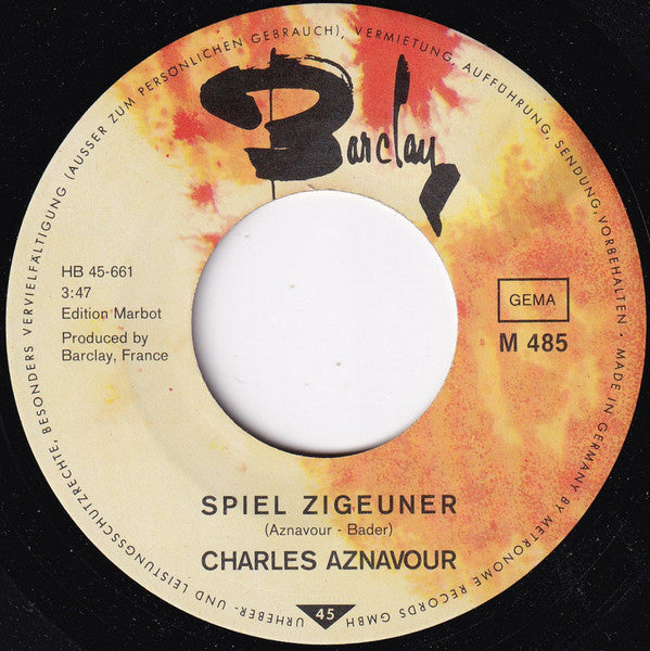 Charles Aznavour : Du Lässt Dich Geh'n  (7", Single)