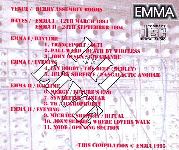 Various : Emma I & II Live (CD, Comp)