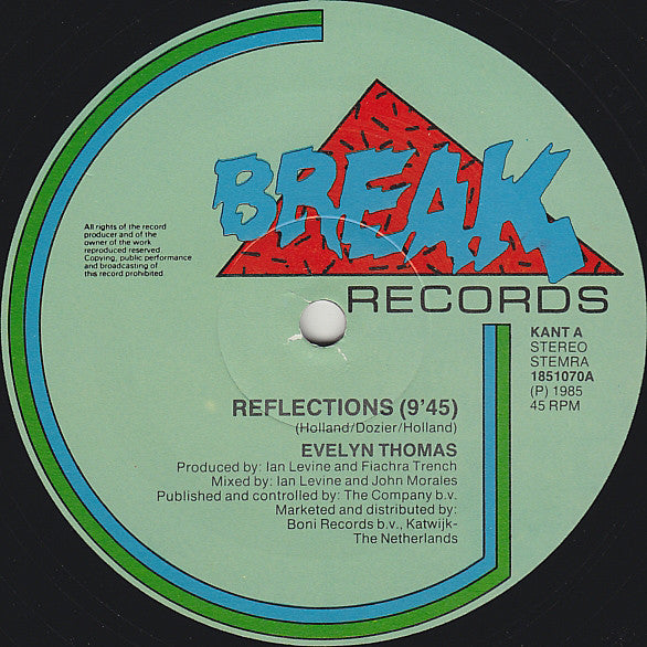 Evelyn Thomas : Reflections (12")