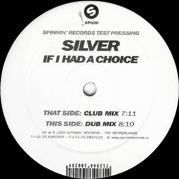 Silverstone (5) : If I Had A Choice (12", TP)