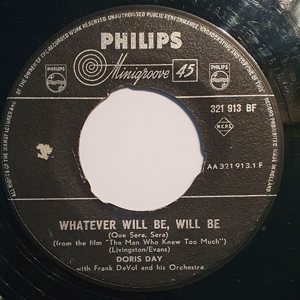 Doris Day : Whatever Will Be, Will Be / You Made Me Love You (7", Mono)