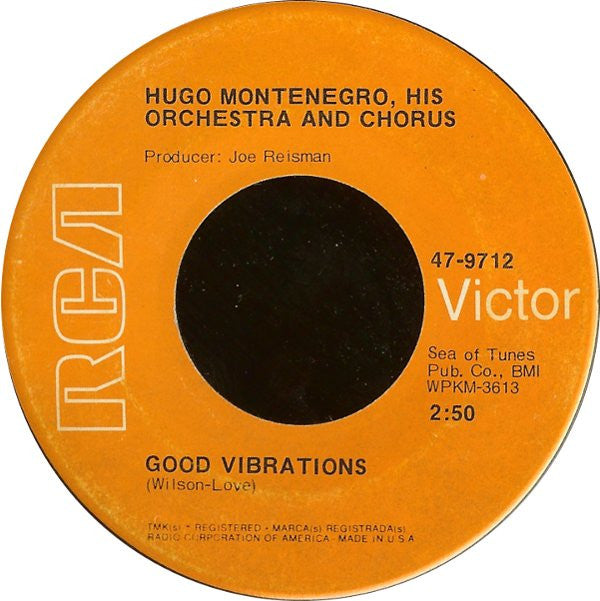 Hugo Montenegro, His Orchestra And Chorus : Good Vibrations / Tony's Theme (7", Single, Hol)