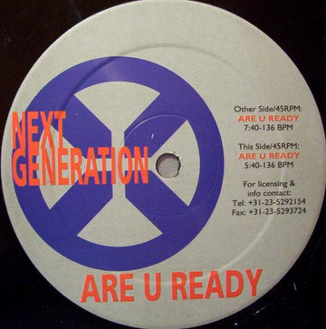 Next Generation (6) : Are U Ready (12")