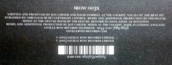 Jon Carter : Go Down Remixes (12")