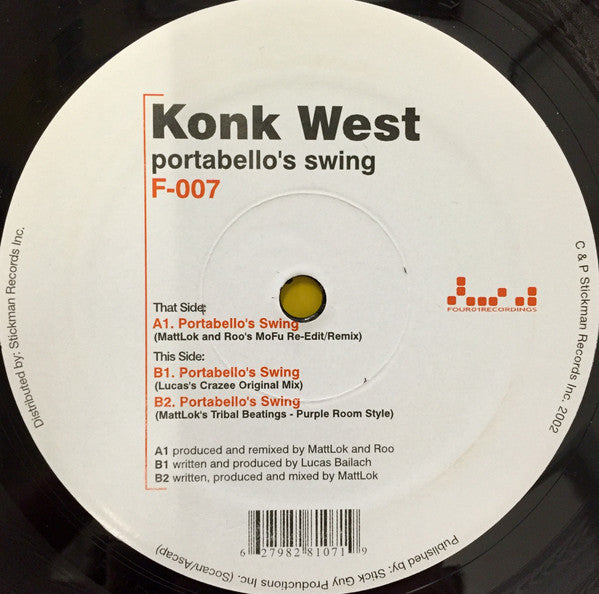 Konk West : Portabello's Swing (12")