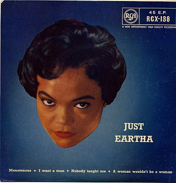 Eartha Kitt : Just Eartha (7", EP, E/T)