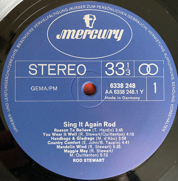 Rod Stewart : Sing It Again Rod (LP, Comp)