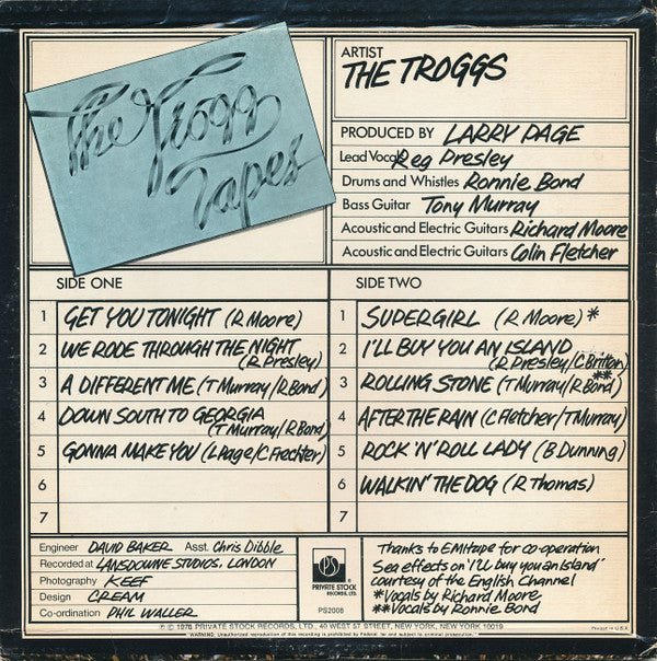 The Troggs : The Trogg Tapes (LP, Album)