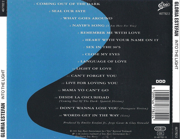 Gloria Estefan : Into The Light (CD, Album)