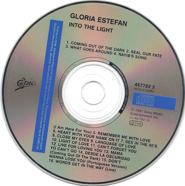 Gloria Estefan : Into The Light (CD, Album)