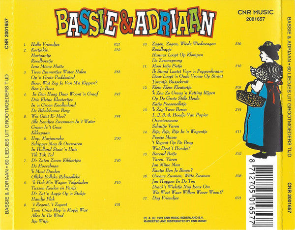 Bassie & Adriaan : 60 Liedjes Uit Grootmoeders Tijd (CD, Album)