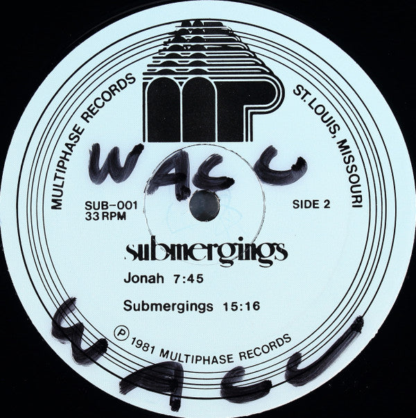 Carl Weingarten / Gale Ormiston / David Udell : Submergings (LP)
