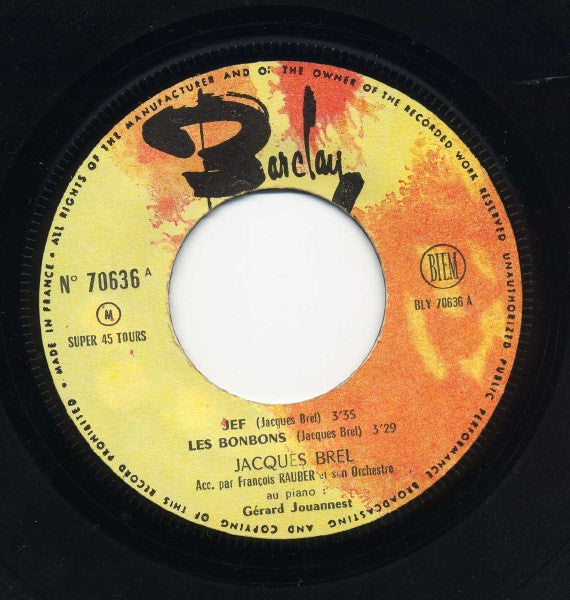 Jacques Brel : Jef (7", EP)
