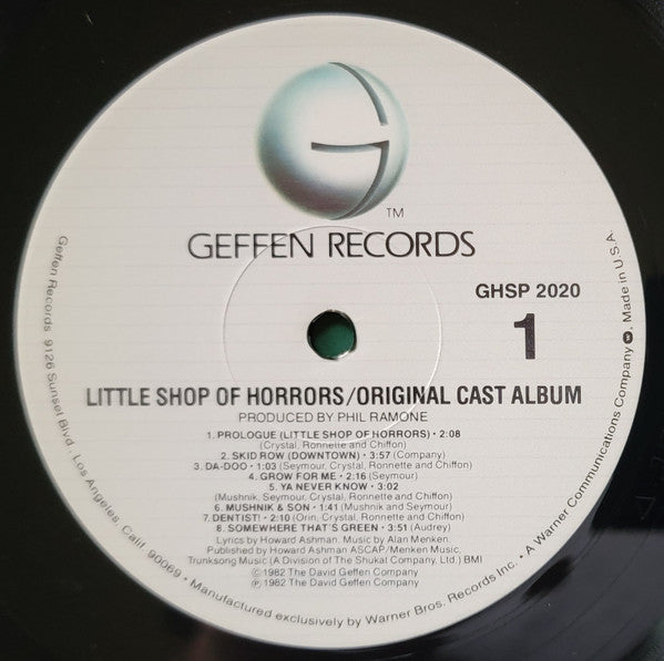 Howard Ashman & Alan Menken : Little Shop Of Horrors - Original Cast Album (LP, Album)