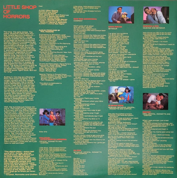 Howard Ashman & Alan Menken : Little Shop Of Horrors - Original Cast Album (LP, Album)