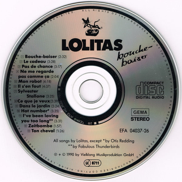 Lolitas : Bouche-Baiser (CD, Album)