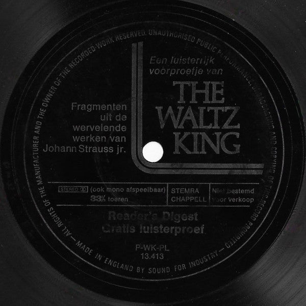 Johann Strauss Jr. : Een Luisterrijk Voorproefje Van The Waltz King (Flexi, 7", S/Sided)