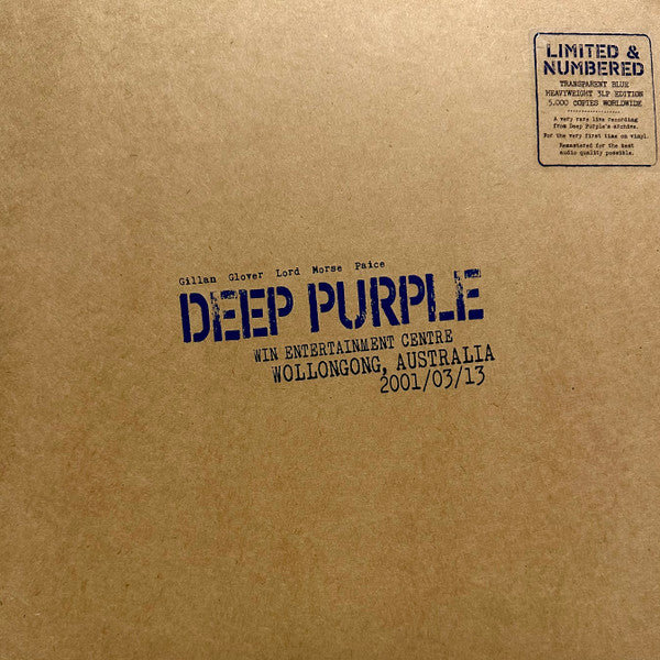 Deep Purple : Live In Wollongong 2001 (3xLP, Album, Ltd, Num, RM, Blu)