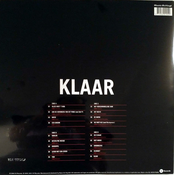 Doe Maar : Klaar (2xLP, Album, Ltd, Num, RE, Red)