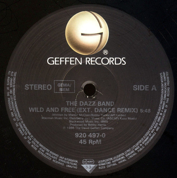 The Dazz Band* : Wild And Free (12")
