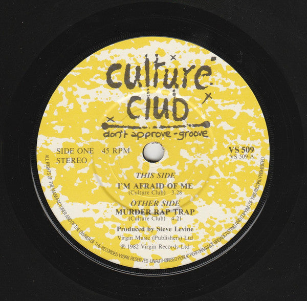Culture Club : I'm Afraid Of Me (7", Single)