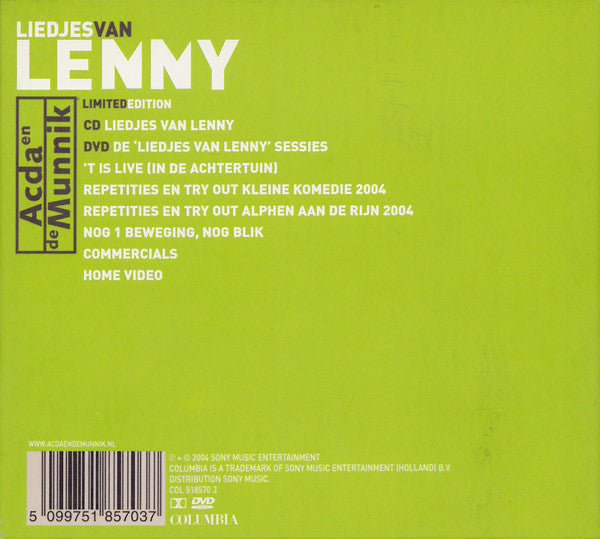 Acda en de Munnik : Liedjes Van Lenny (Limited Edition) (CD, Album + DVD, Ltd)