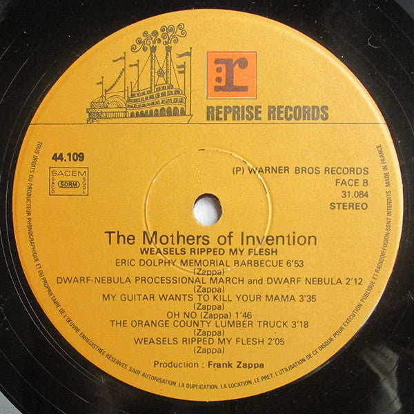The Mothers : Weasels Ripped My Flesh (LP, Album, RE)