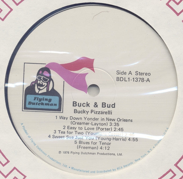 Bucky Pizzarelli With Bud Freeman : Buck & Bud (LP, Album)
