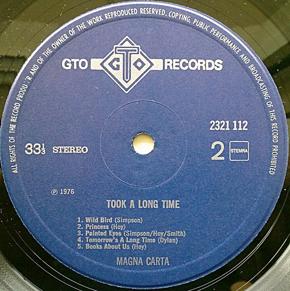 Magna Carta : Took A Long Time (LP, Album)