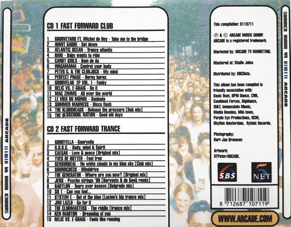 Various : Summer Mania '99 - The Official Dance Parade Cd (2xCD, Comp)