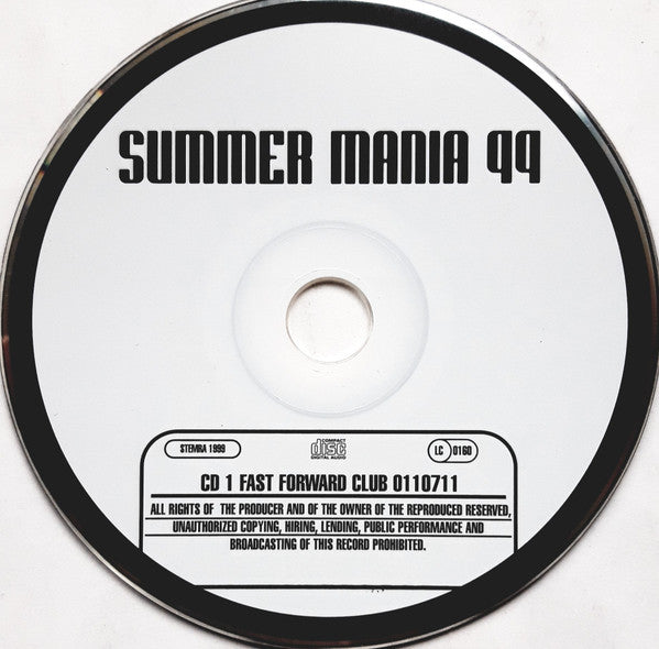 Various : Summer Mania '99 - The Official Dance Parade Cd (2xCD, Comp)
