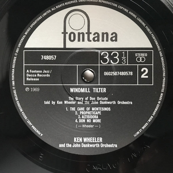 Kenny Wheeler And The John Dankworth Orchestra : Windmill Tilter (The Story Of Don Quixote) (LP, Album, RE, RM, 180)