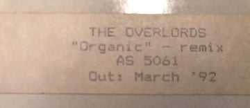 The Overlords : Organic (12", W/Lbl, Sti)