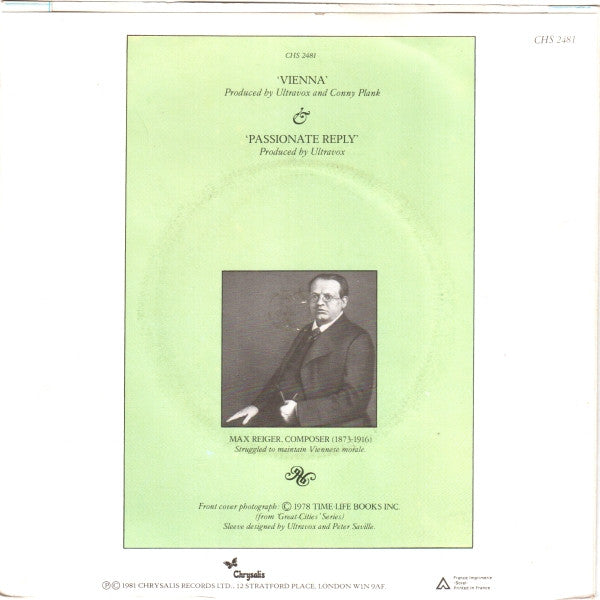 Ultravox : Vienna (7", Single, Blu)