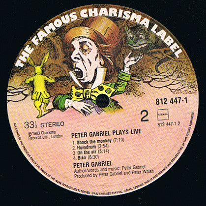 Peter Gabriel : Plays Live (2xLP, Album)