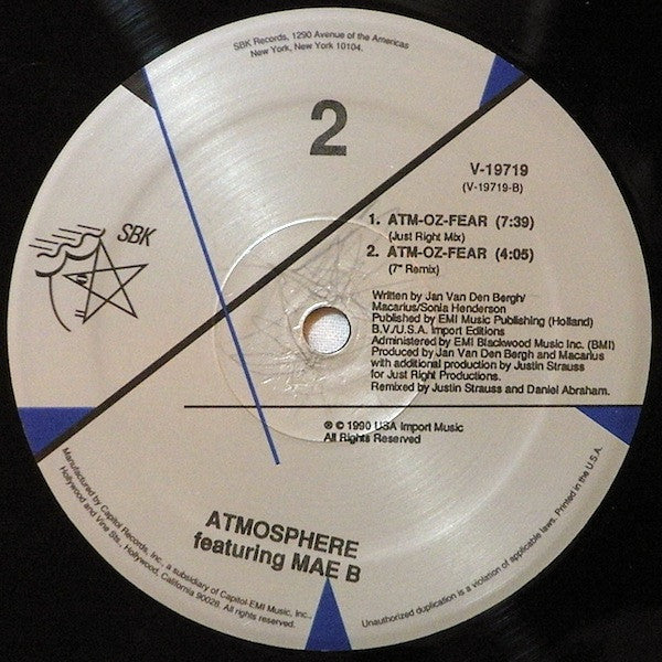 Atmosphere Introducing Mae B : Atm-Oz-Fear (12")