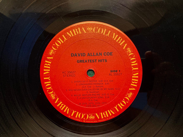 David Allan Coe : Greatest Hits (LP, Comp, Pit)
