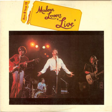 Jonathan Richman & The Modern Lovers : 'Live' (LP, Album)